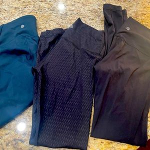 3 pairs Lulu leggings